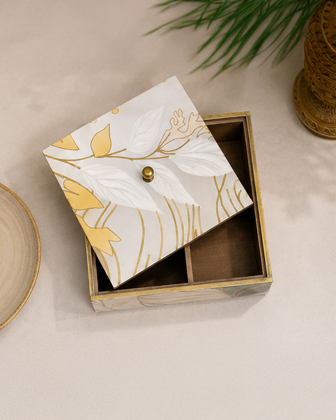 Golden Bloom Dry Fruit Box
