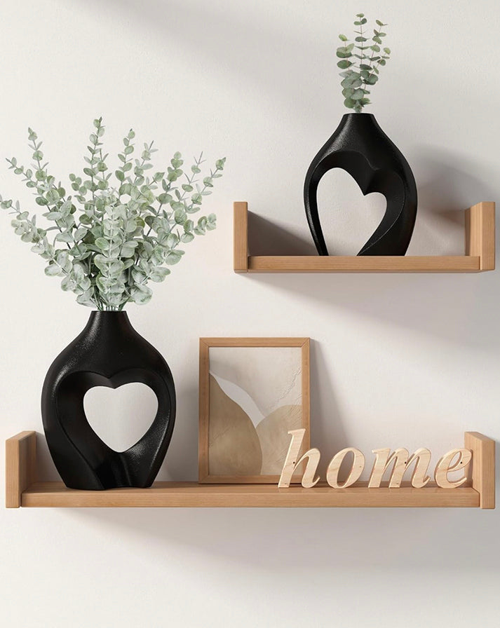 Amora Sculpted Vase Set