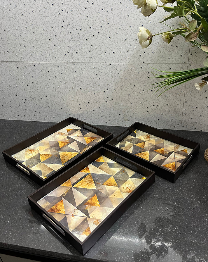 Noir Prism Tray Set