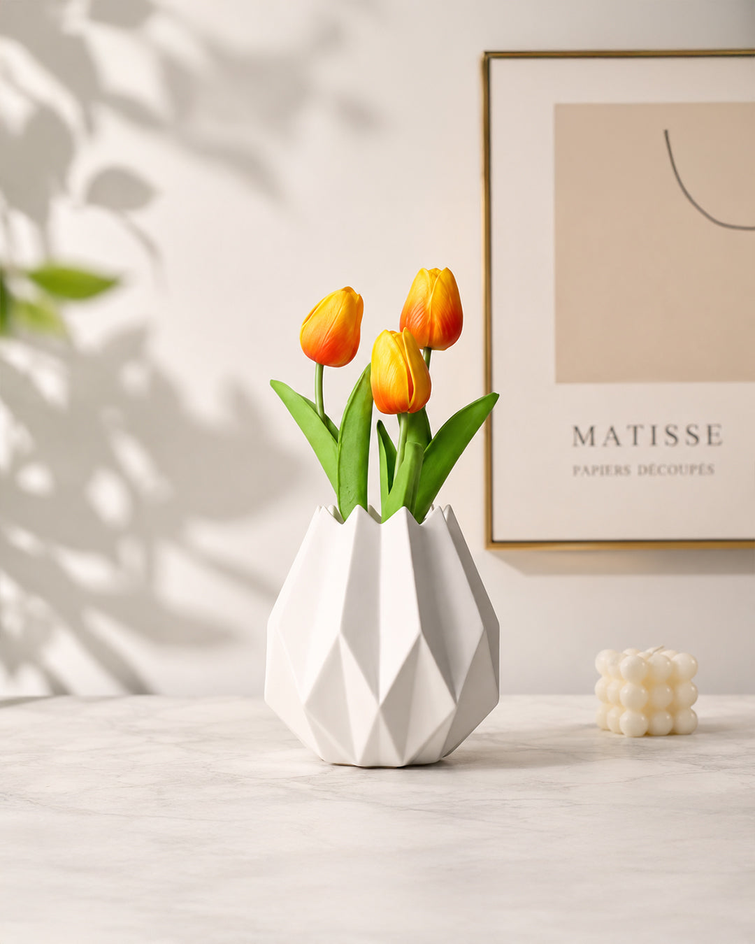 Geometric Tulip Vase