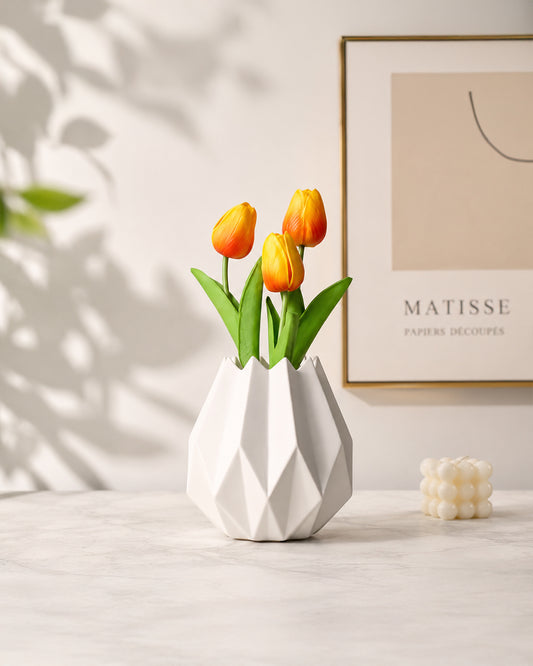 Geometric Tulip Vase