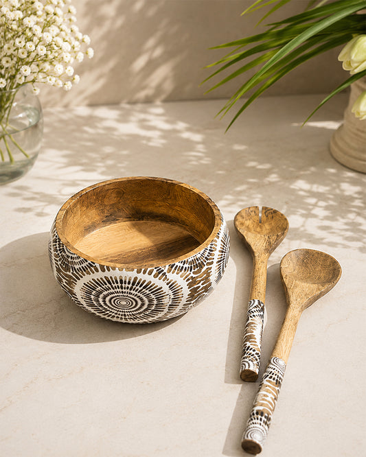 Mandala Feast Salad Bowl Set