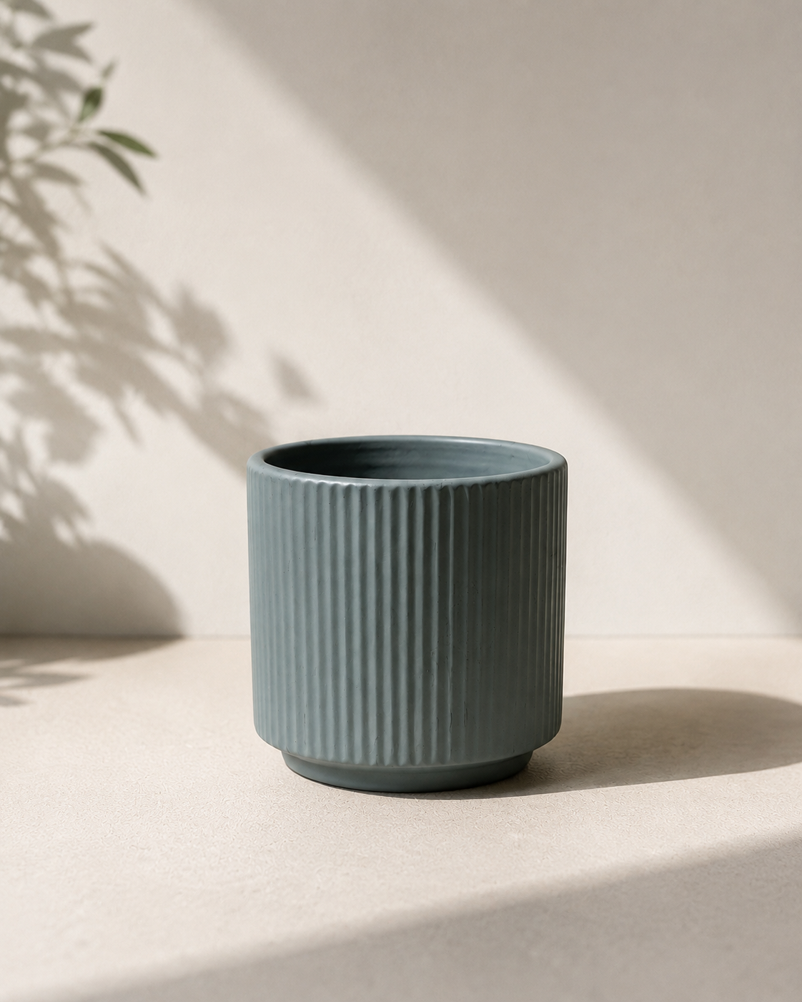 Ribbed Sage Planter